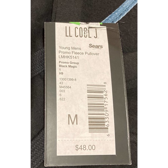 NWT LL Cool J Knowledge is Power Black Fleece Hoodie Size M - Picture 7 of 7